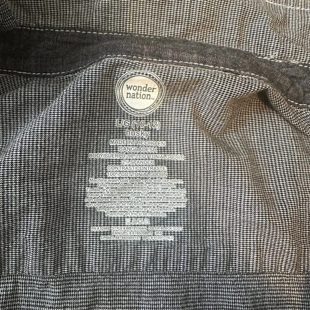 Gray Flanel Button Down Top